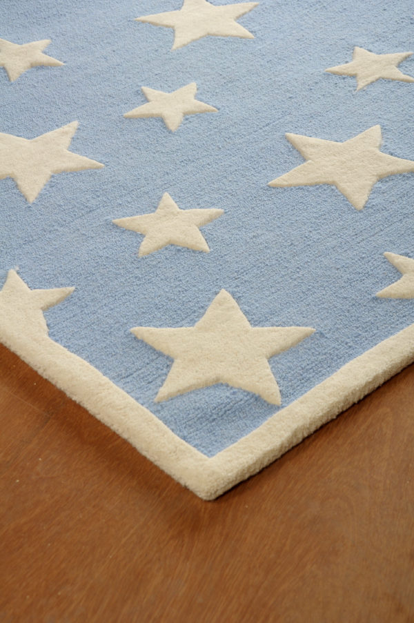 buy kids rugs online, buy kids carpets online, blue stars rug, kids room rugs, boys rugs, children's carpets, littlelooms rugs, hand tufted rugs, handmade rugs