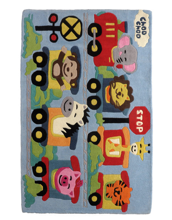 buy kids rugs online, buy kids carpets online, kids train rugs, buy kids Choo Choo train rug, kids room rugs, buy kids nursery rugs, littlelooms rugs, hand tufted rugs