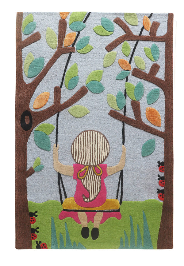 Buy rugs, Buy rugs online, girls rug, Nature theme rugs, kids rugs, Pastel rugs, Handmade rugs, Hand tufted rugs, Littlelooms rugs, rugs for girls, tree rug