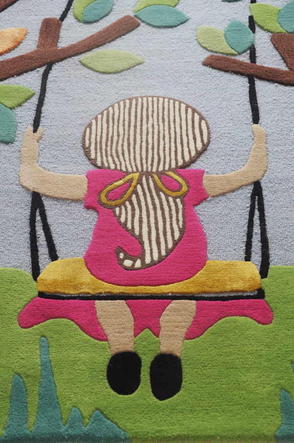Buy rugs, Buy rugs online, girls rug, Nature theme rugs, kids rugs, Pastel rugs, Handmade rugs, Hand tufted rugs, Littlelooms rugs, rugs for girls, tree rug