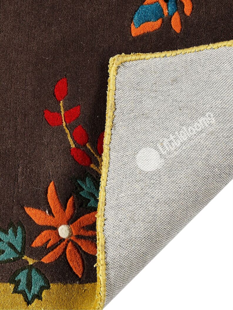 buy kids rugs online, kids rugs, oriental blossoms brown rug, buy brown rug, rugs for living room, kids room rugs, area rugs, brown floral rug, littlelooms rugs, hand tufted rugs, handmade rugs