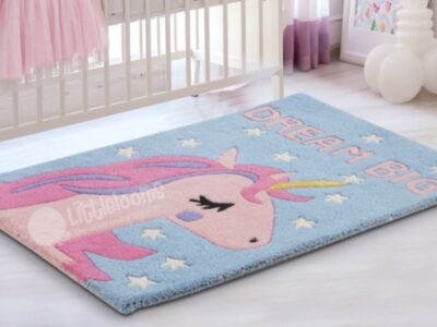 unicorn rug, kids rug, nursery rugs, children's rug, princess rug, girls room rug, pink unicorn rug