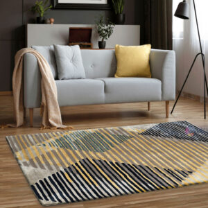 MEMPHIS EMERALD GREEN AND BLUE RUG