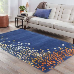 MOSAIC BLUE MULTICOLORED RUG