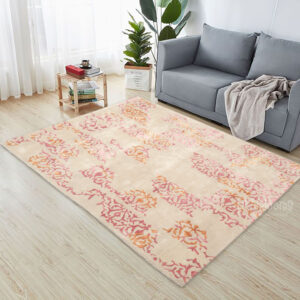 Foliage Rug (BEIGE & PINK)