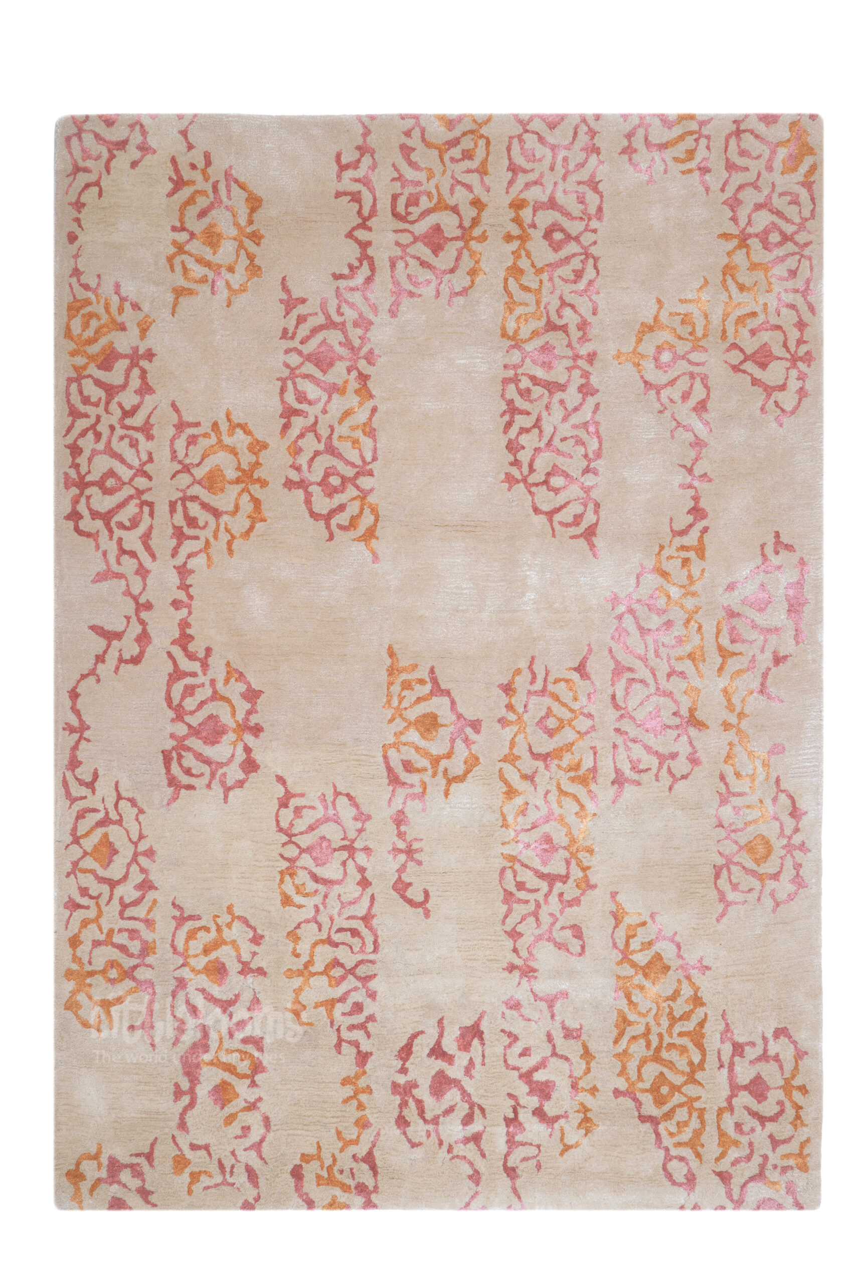Foliage Rug (BEIGE & PINK) - Image 2