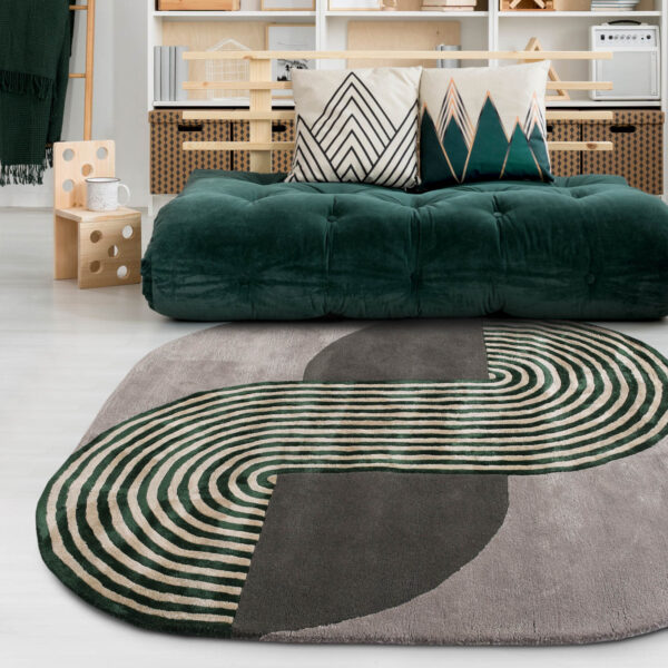 Infinity color block rug