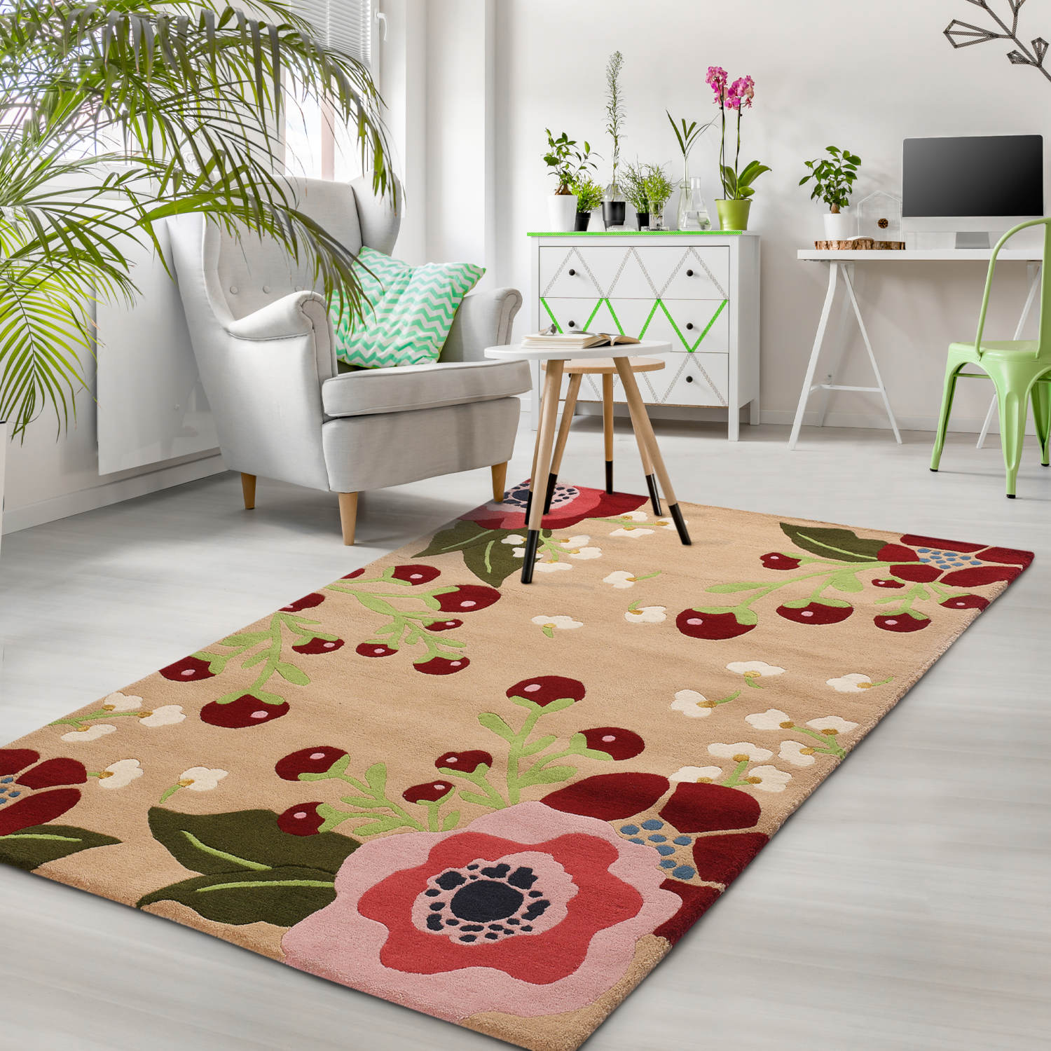 Cherry blossom rug