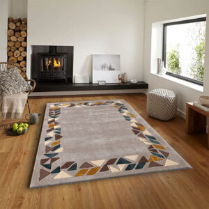 Mosaic Grey Border rug