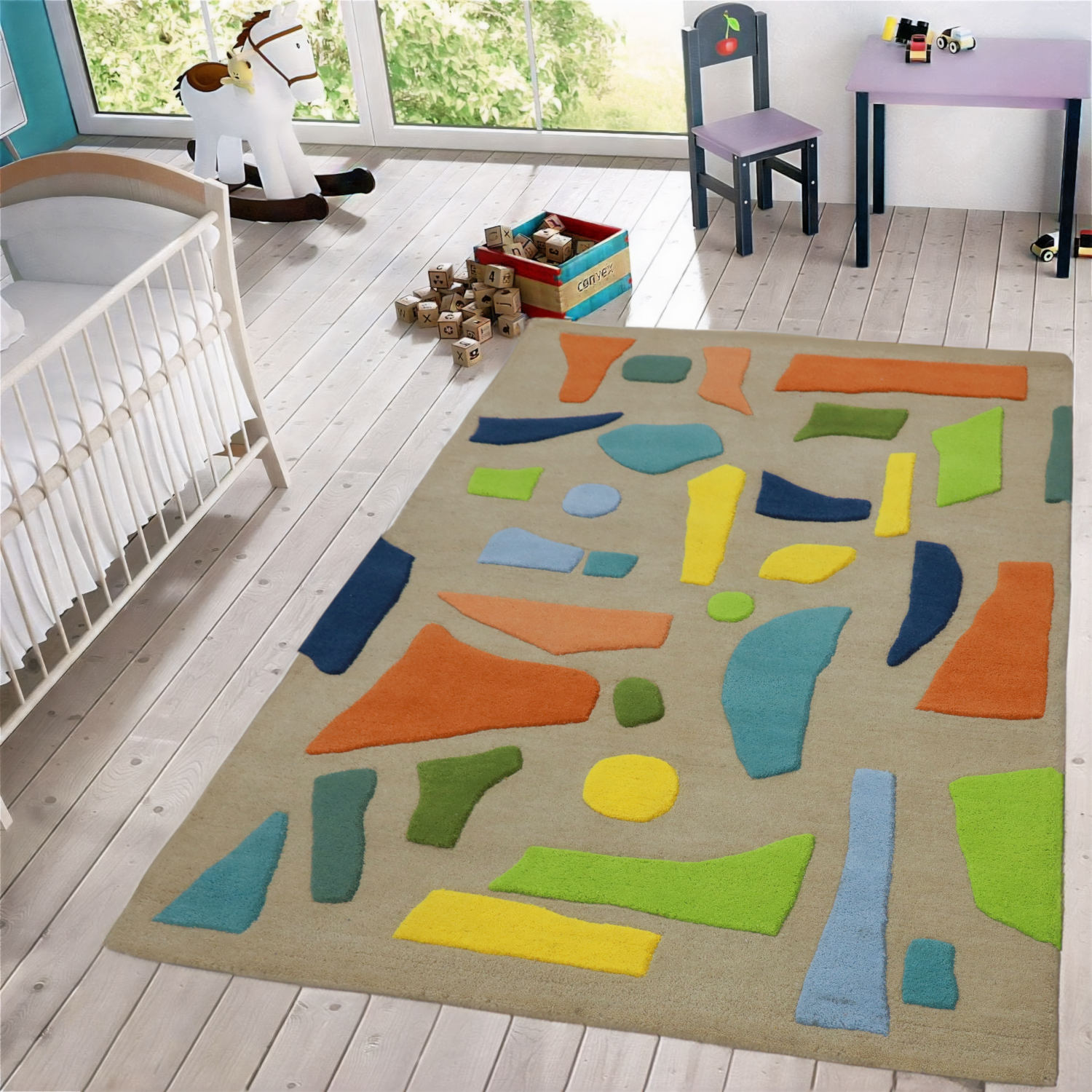 Mosaic kids rug