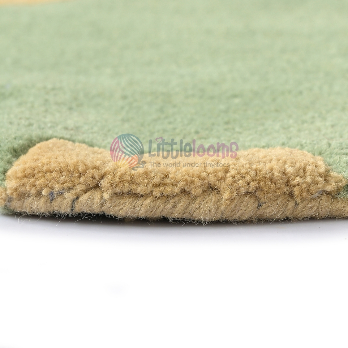 The Baby Sage Green Elephant Rug - Image 3
