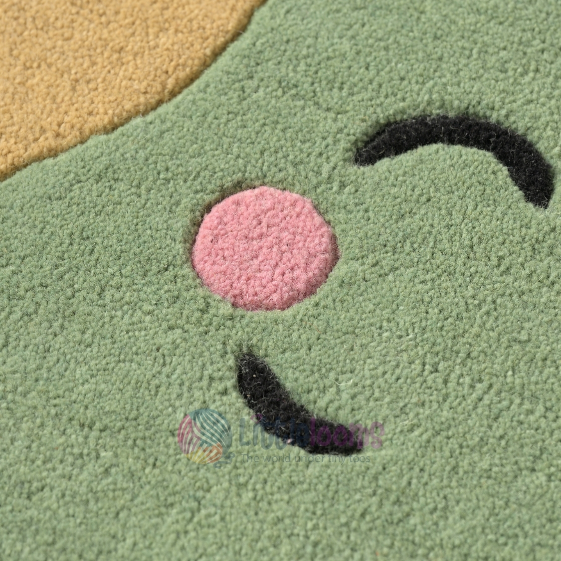 The Baby Sage Green Elephant Rug - Image 5