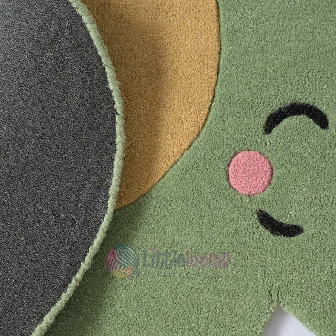 The Baby Sage Green Elephant Rug - Image 6