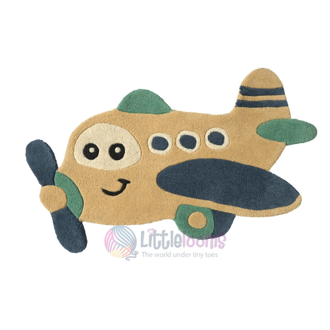 The Little Beige Flyer Plane Rug - Image 5